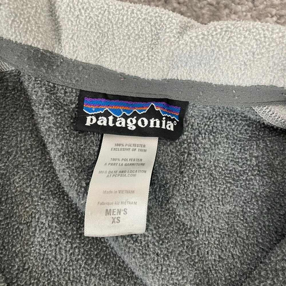 Patagonia Jacket Mens Extra Small Fleece Araveto Full Zip Two Tone Grey
